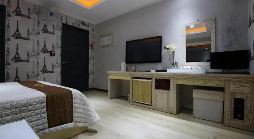 Bed in Hotel Primo Daejeon