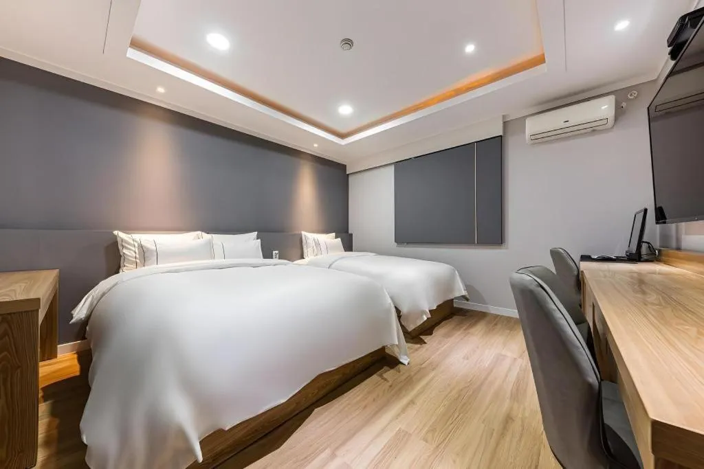 Bed in Hotel Primo Daejeon