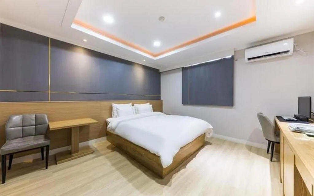 Bed in Hotel Primo Daejeon