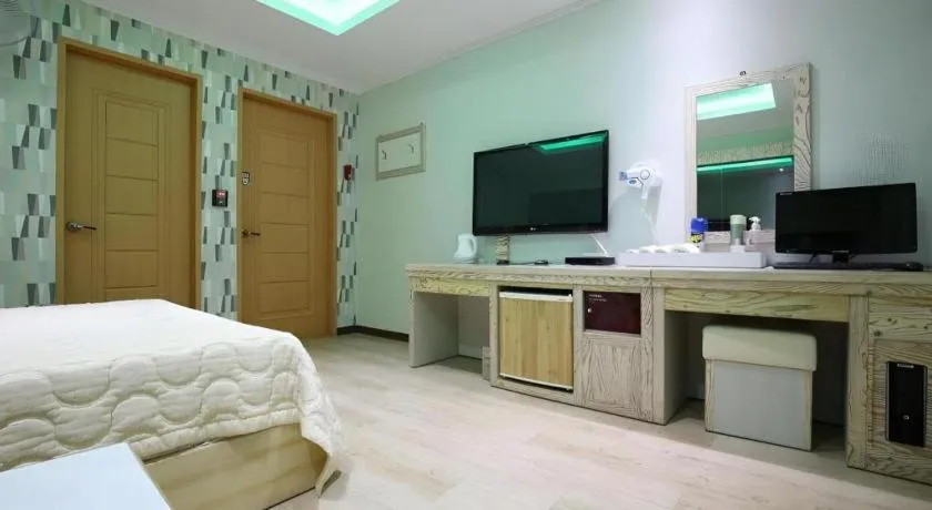 Bed in Hotel Primo Daejeon