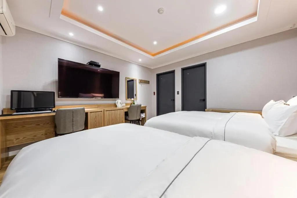 Bed in Hotel Primo Daejeon