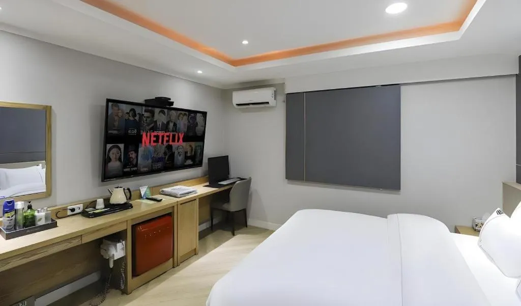 Bed in Hotel Primo Daejeon