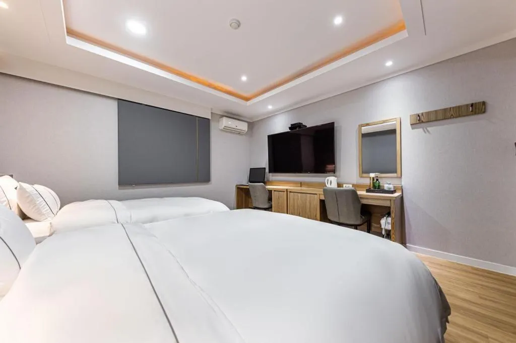 Bed in Hotel Primo Daejeon