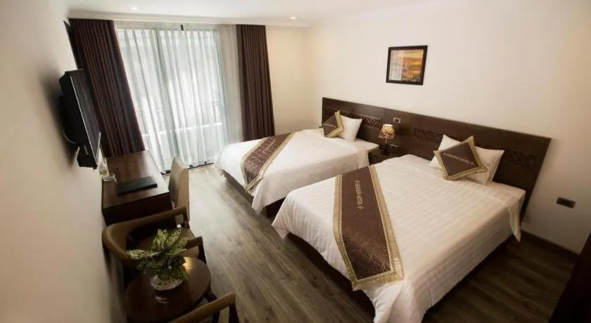 Bed in Grand Sea View Hotel