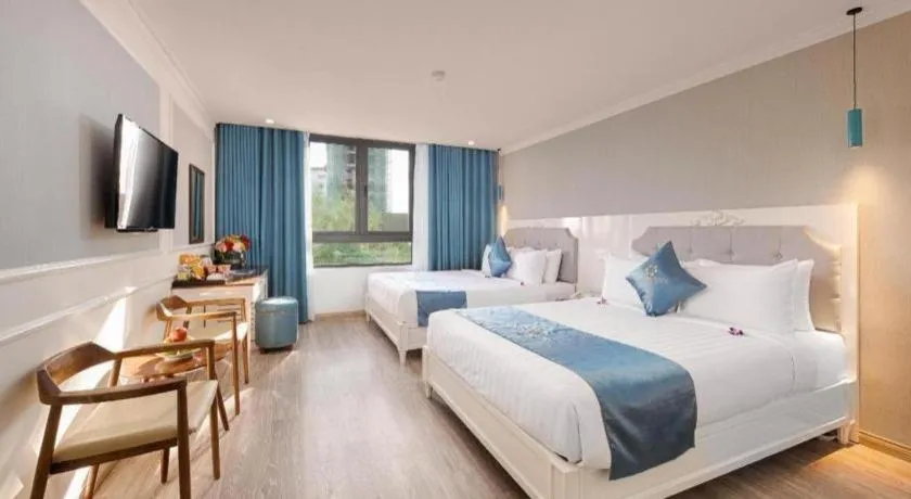 Bed in Grand Sea View Hotel