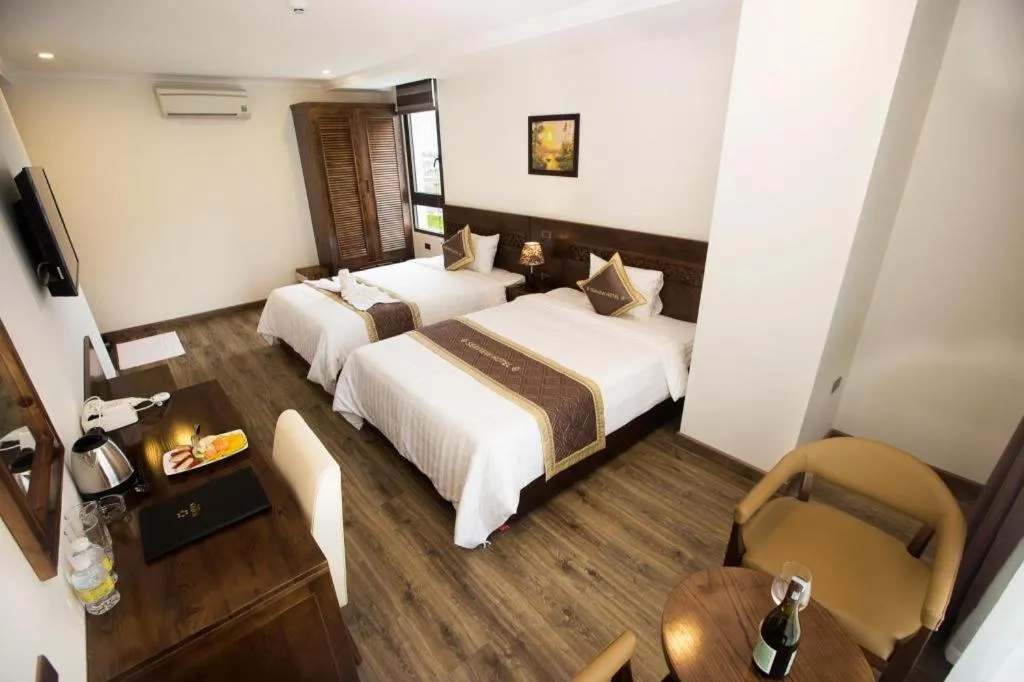 Bed in Grand Sea View Hotel