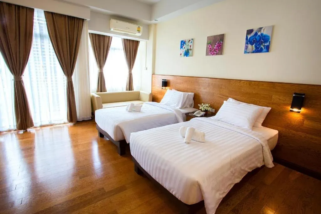 Bed in GreenView Boutique Hotel