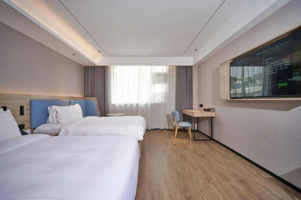 Bed in GreenTree Inn Hangzhou Linan Wanma Road Express Hotel