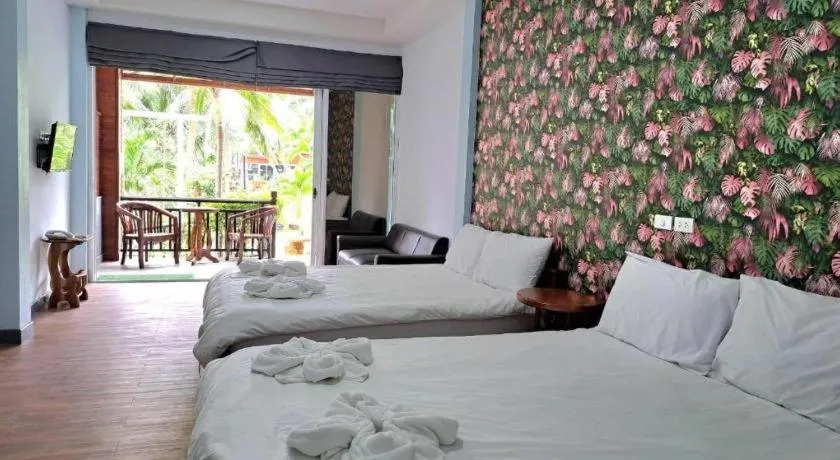 Bed in Baan Suan Aou Khai