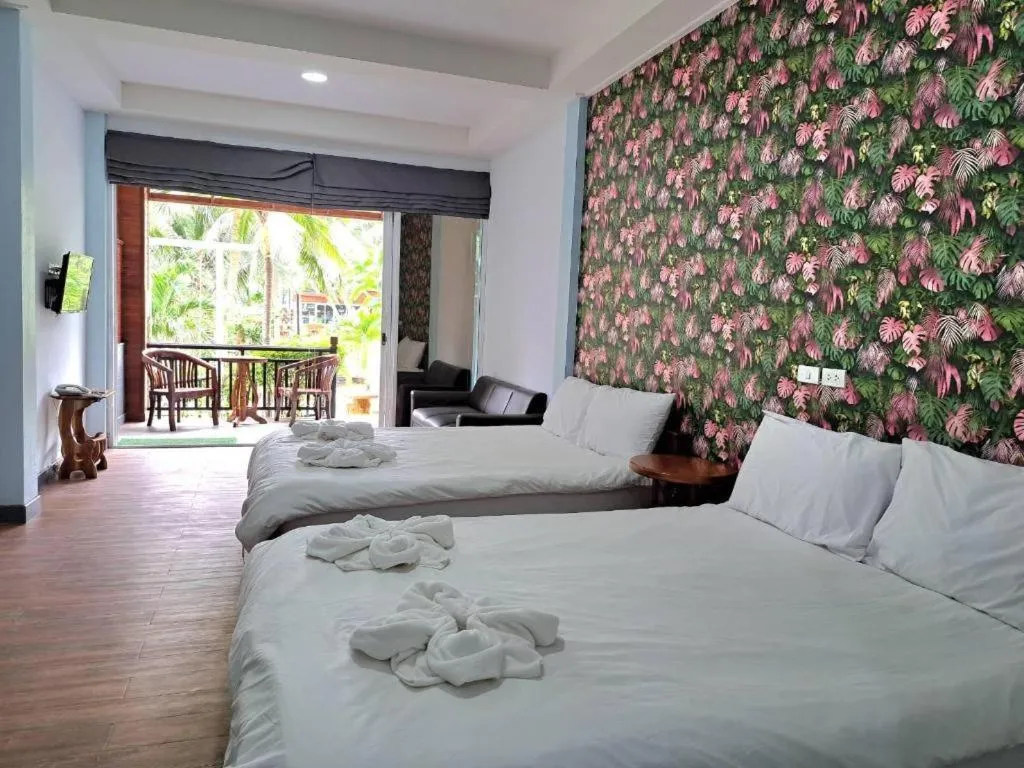 Bed in Baan Suan Aou Khai