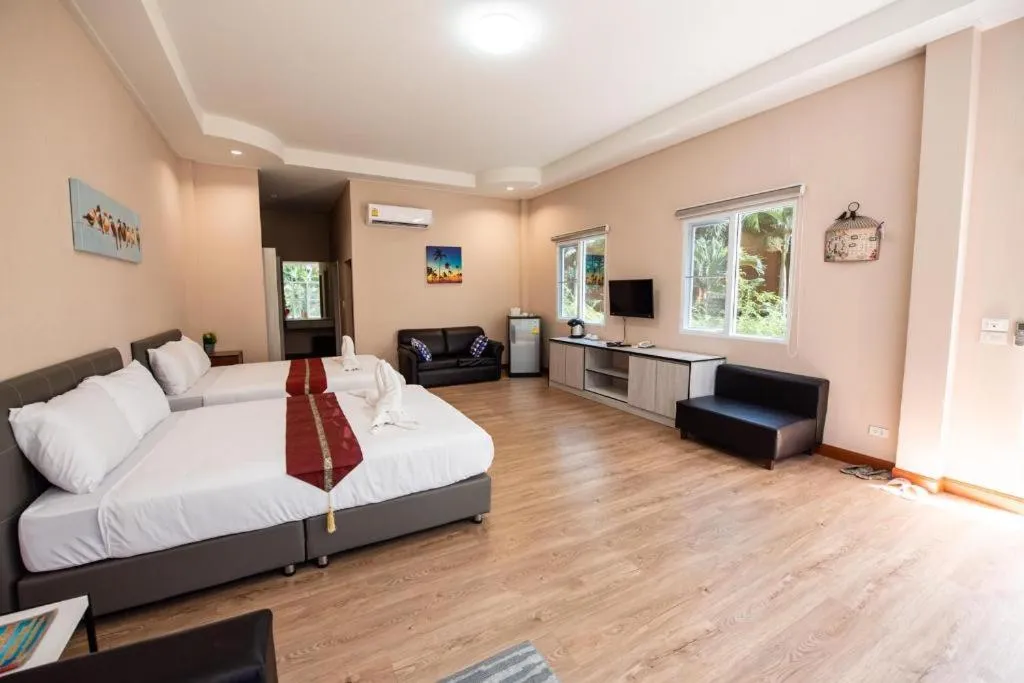 Bed in Baan Suan Aou Khai