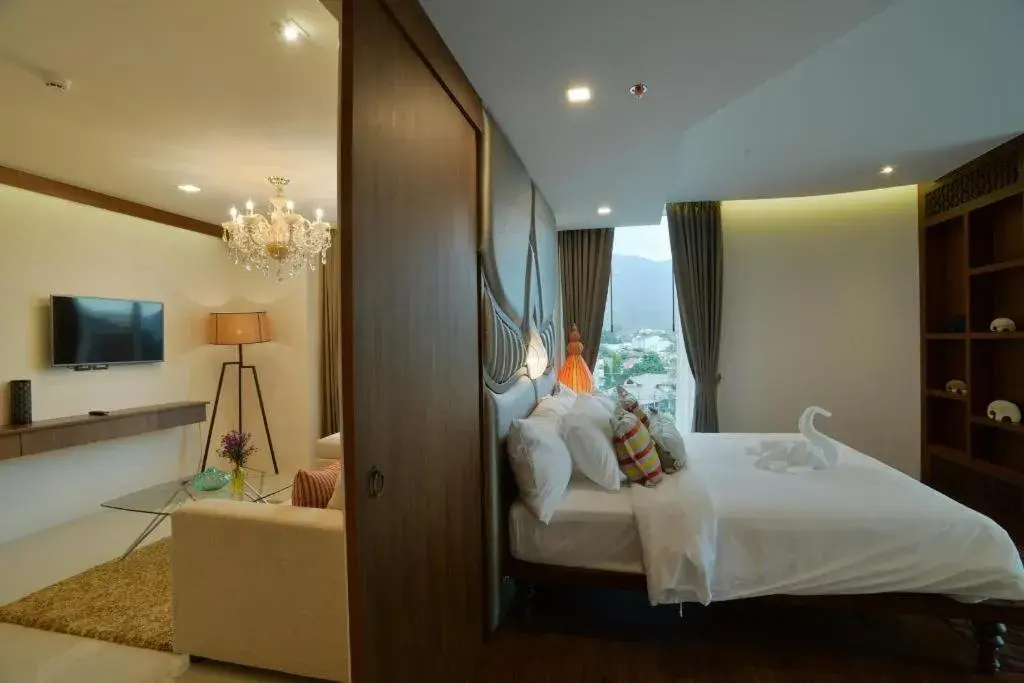 Bed in Baisirimaya Hotel Bed in Baisirimaya Hotel