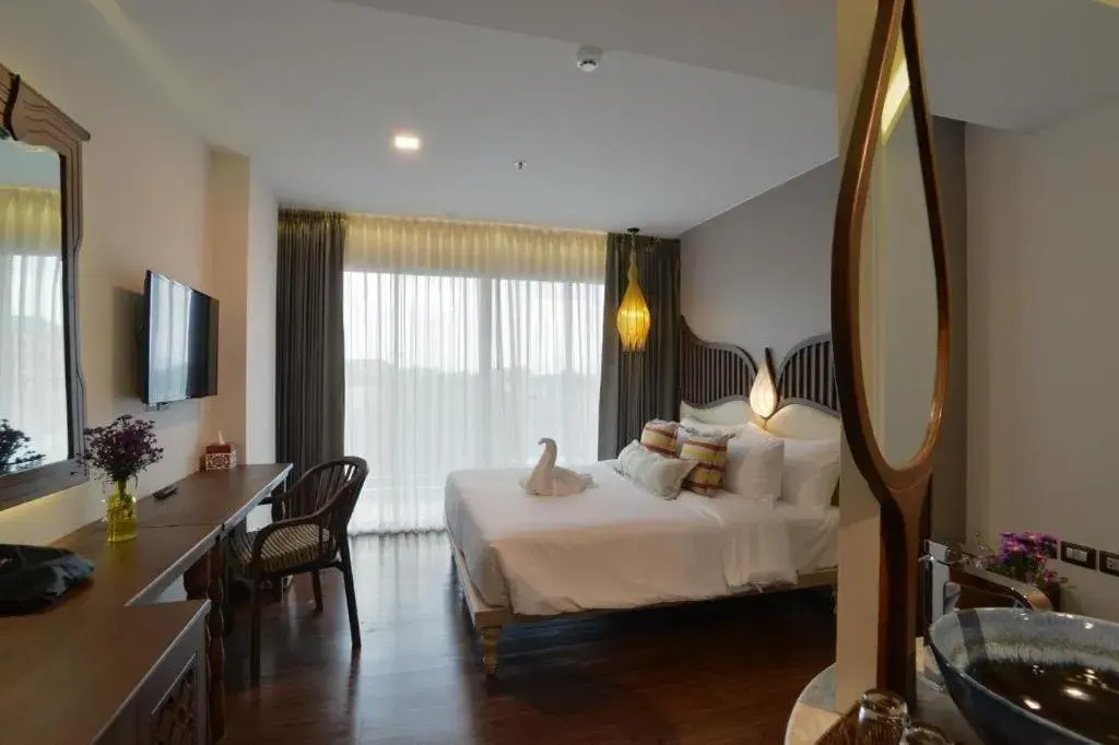 Bed in Baisirimaya Hotel Bed in Baisirimaya Hotel