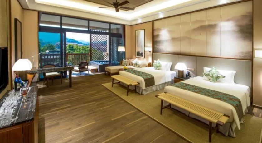 Bed in Country Garden Hot Spring Hotel Huizhou