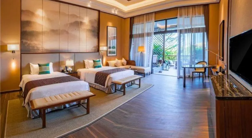 Bed in Country Garden Hot Spring Hotel Huizhou