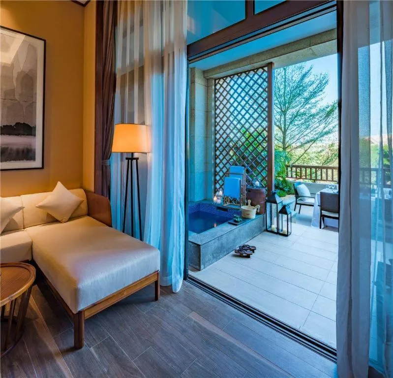 Bed in Country Garden Hot Spring Hotel Huizhou