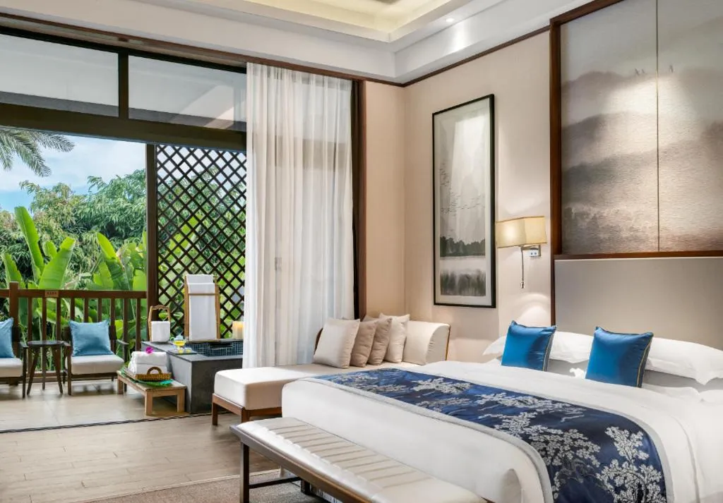 Bed in Country Garden Hot Spring Hotel Huizhou