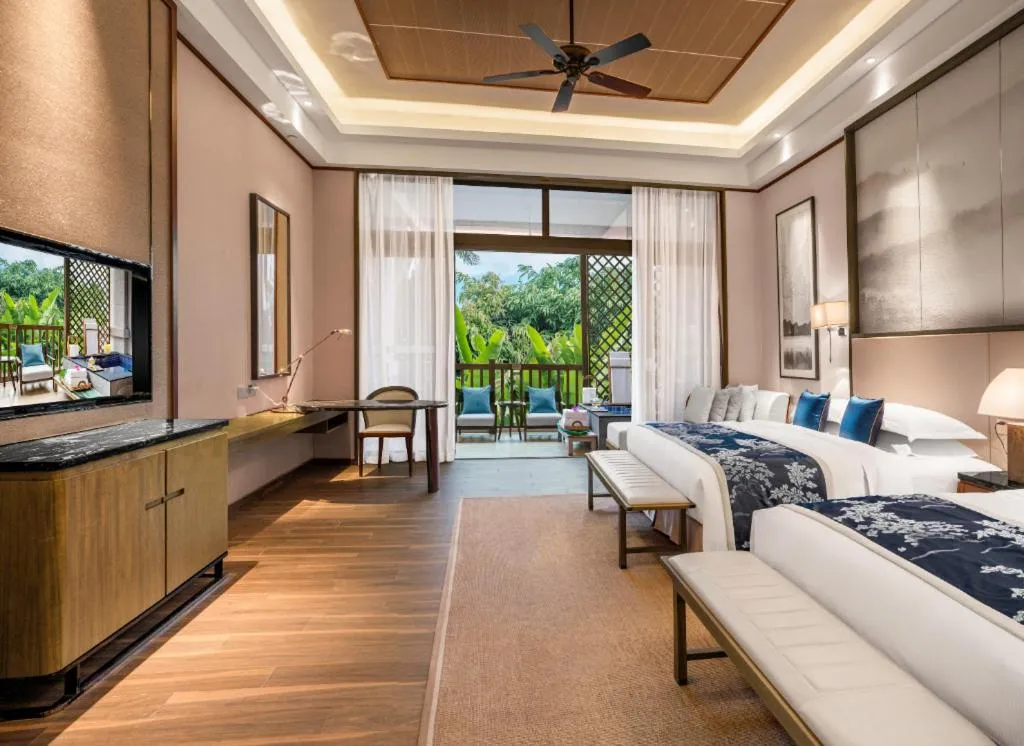 Bed in Country Garden Hot Spring Hotel Huizhou