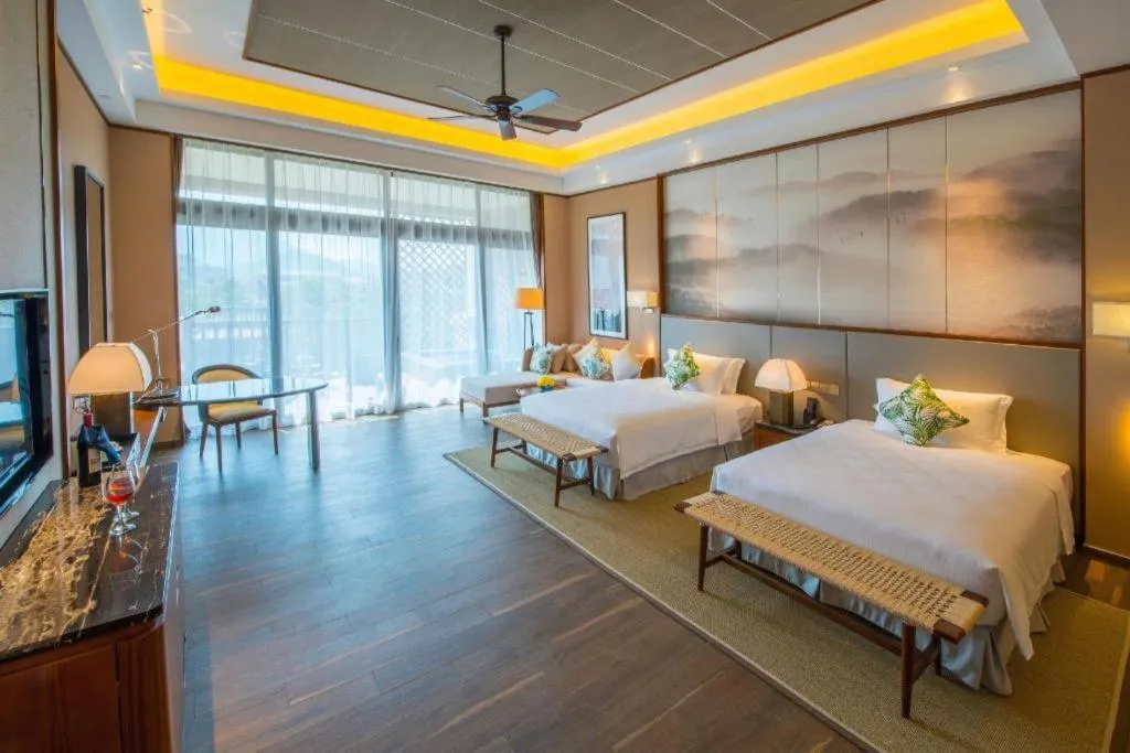 Bed in Country Garden Hot Spring Hotel Huizhou