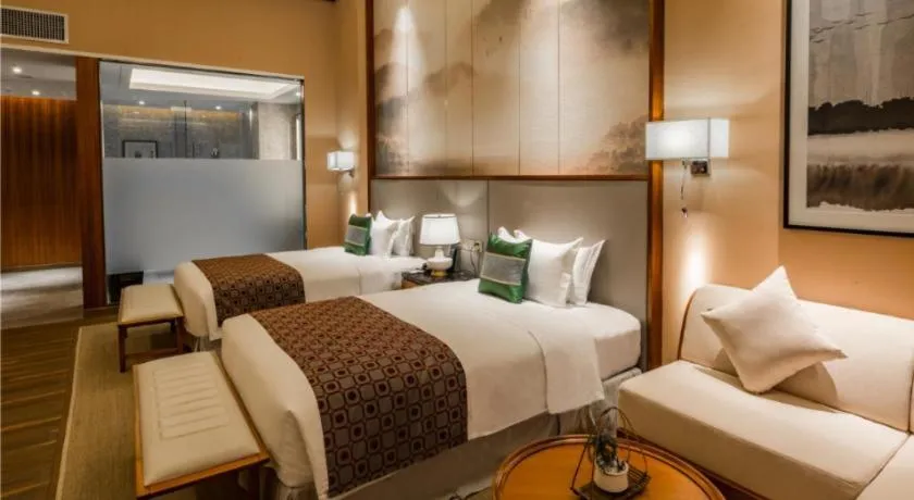 Bed in Country Garden Hot Spring Hotel Huizhou