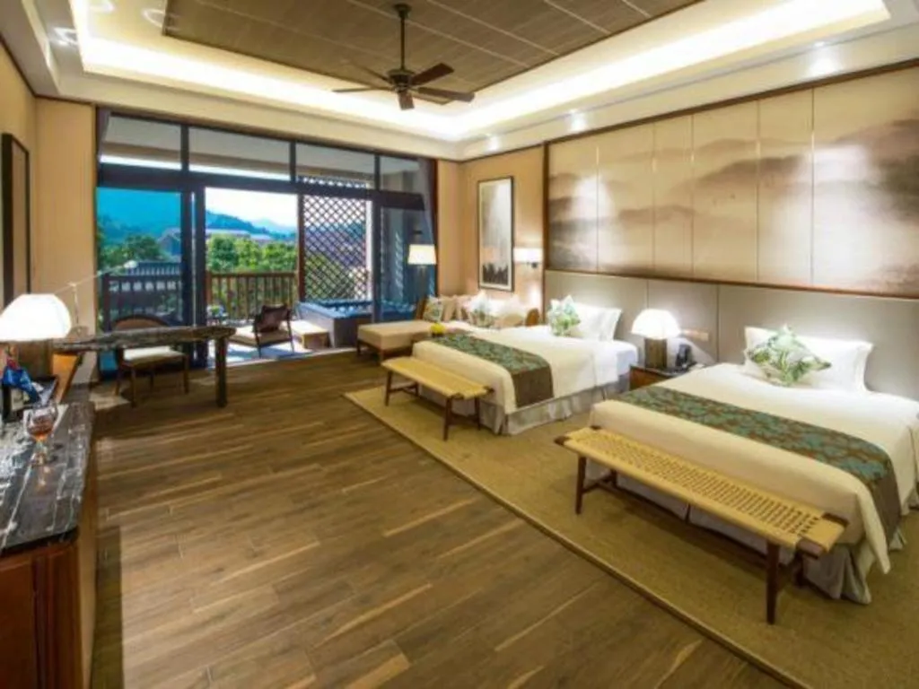 Bed in Country Garden Hot Spring Hotel Huizhou