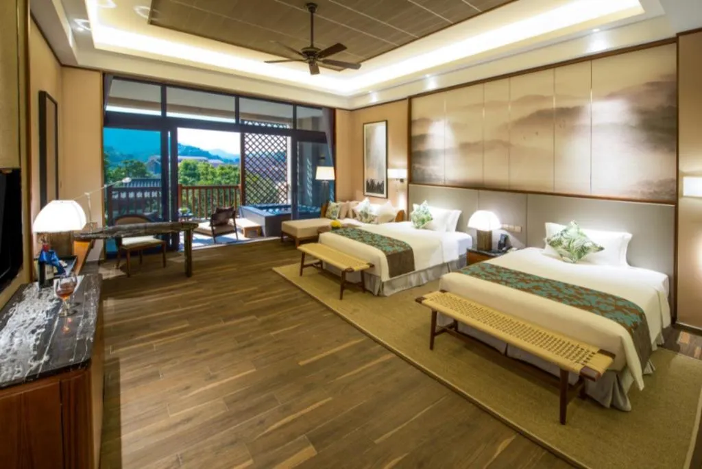 Bed in Country Garden Hot Spring Hotel Huizhou
