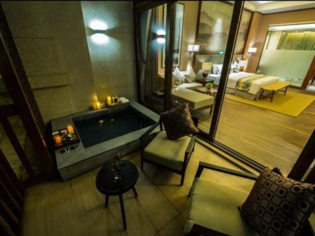 Bed in Country Garden Hot Spring Hotel Huizhou