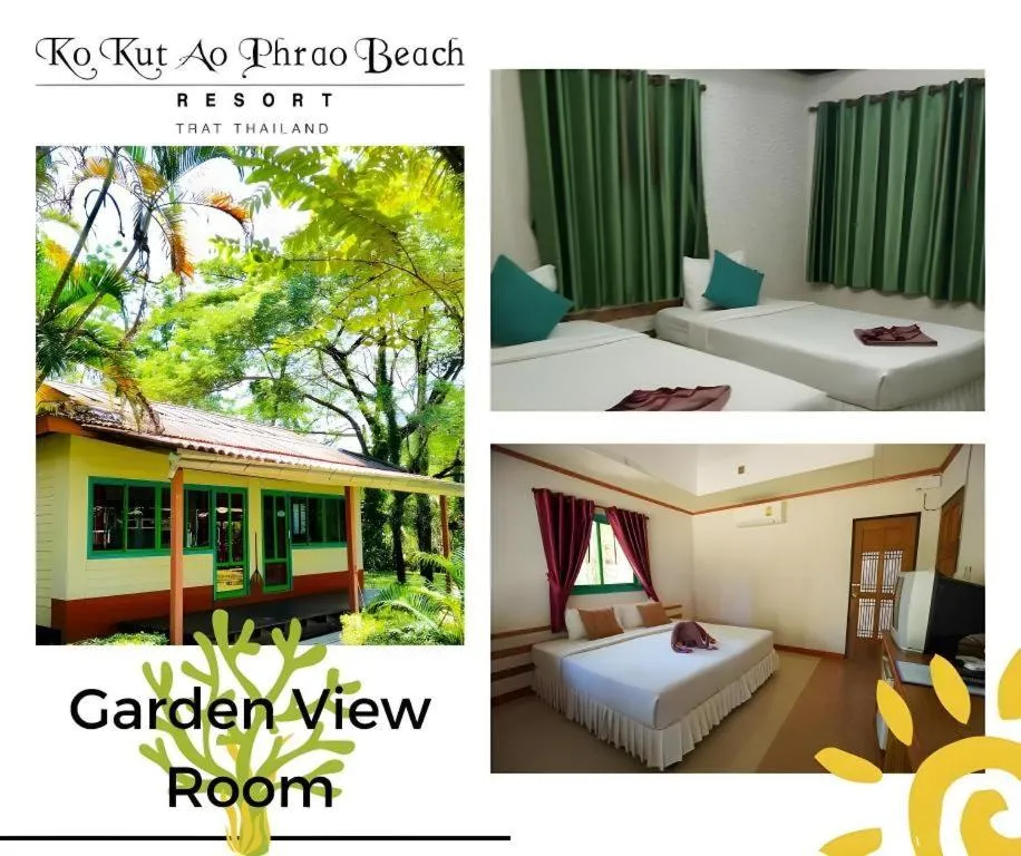 Bed in Ko Kut Ao Phrao Beach Resort