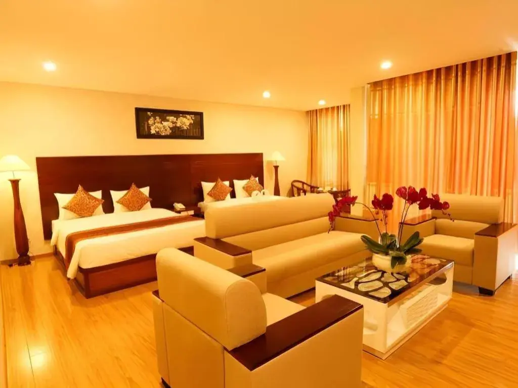 Bed in New Palace Bac Lieu Hotel Bed in New Palace Bac Lieu Hotel