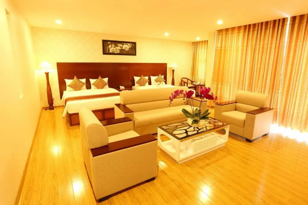 Bed in New Palace Bac Lieu Hotel