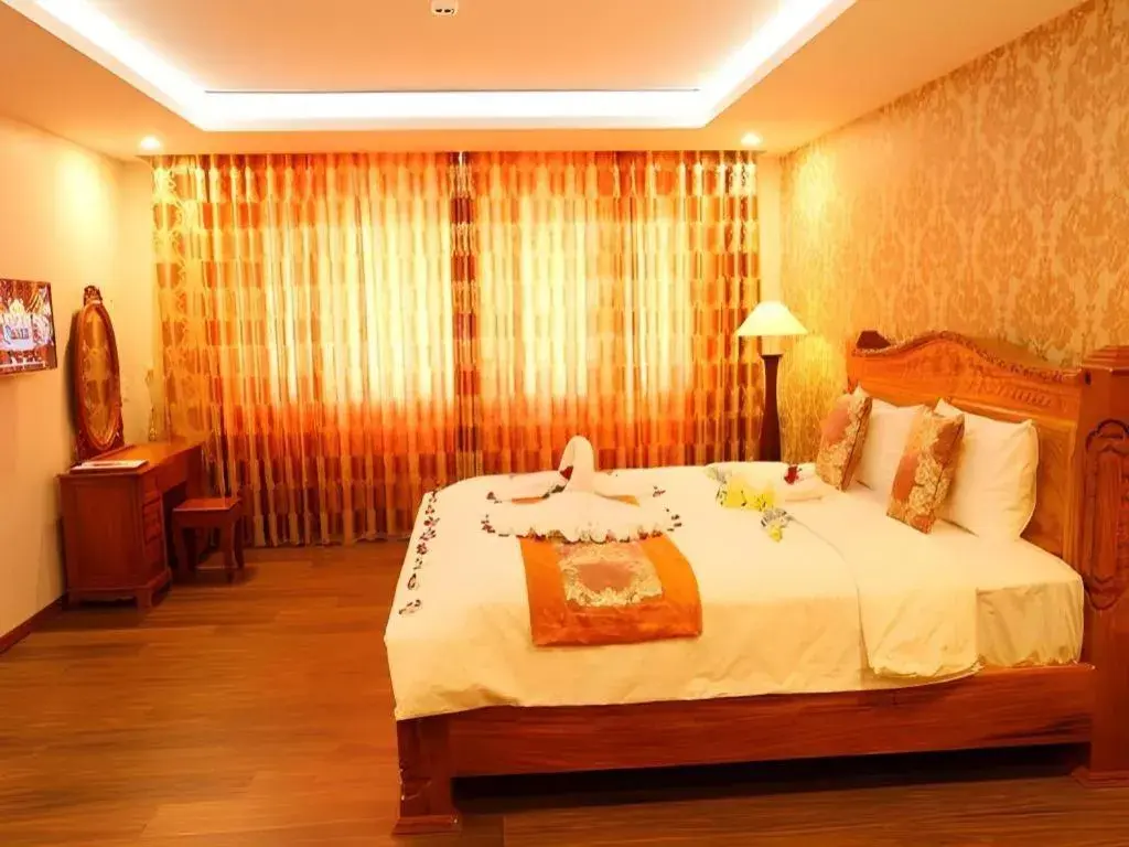 Bed in New Palace Bac Lieu Hotel Bed in New Palace Bac Lieu Hotel