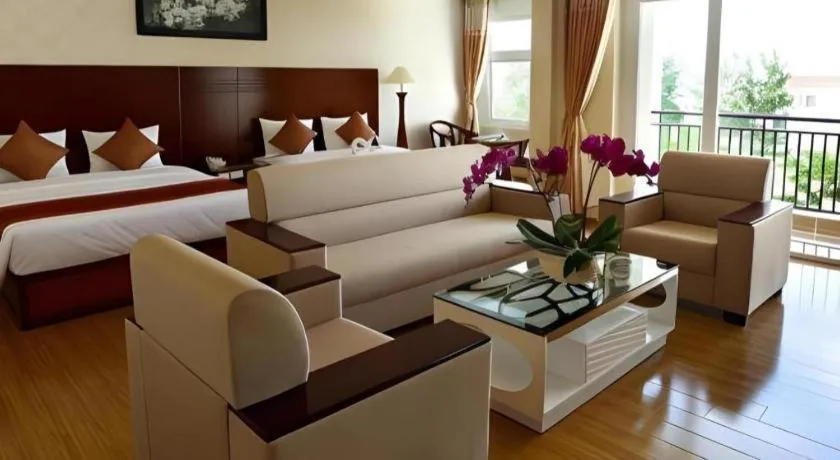 Bed in New Palace Bac Lieu Hotel