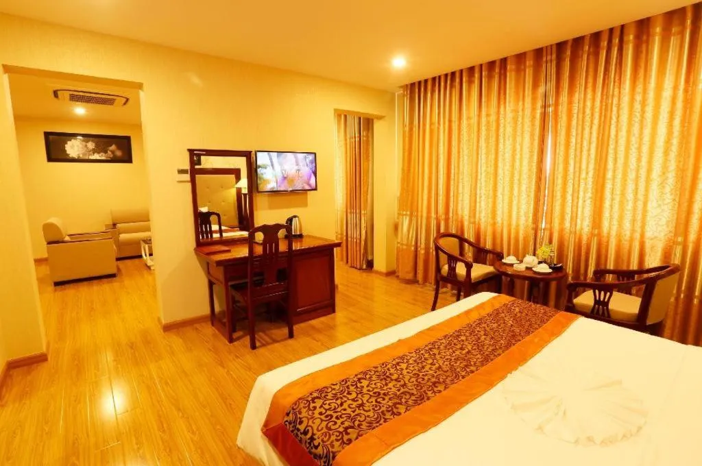 Bed in New Palace Bac Lieu Hotel