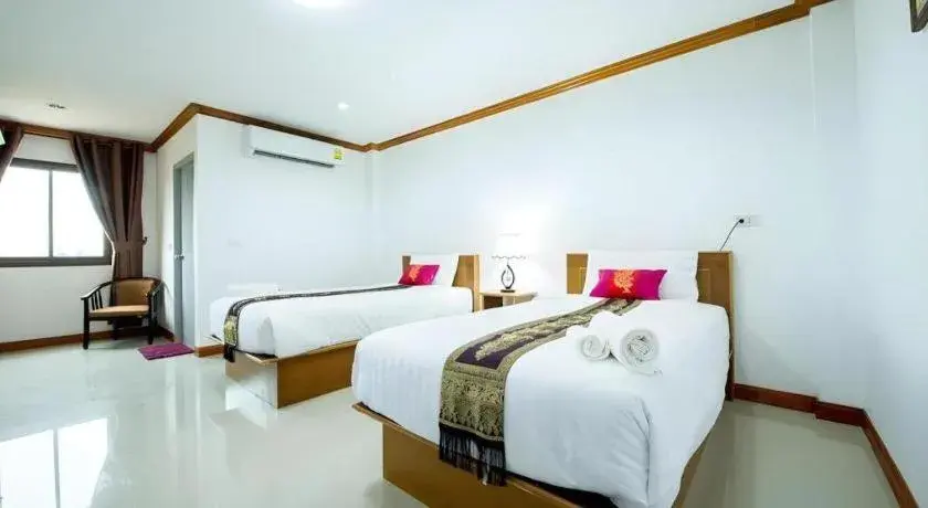 Bed in Thatphanom View Hotel Nakhon Bed in Thatphanom View Hotel Nakhon