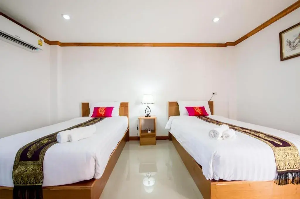 Bed in Thatphanom View Hotel Nakhon Bed in Thatphanom View Hotel Nakhon