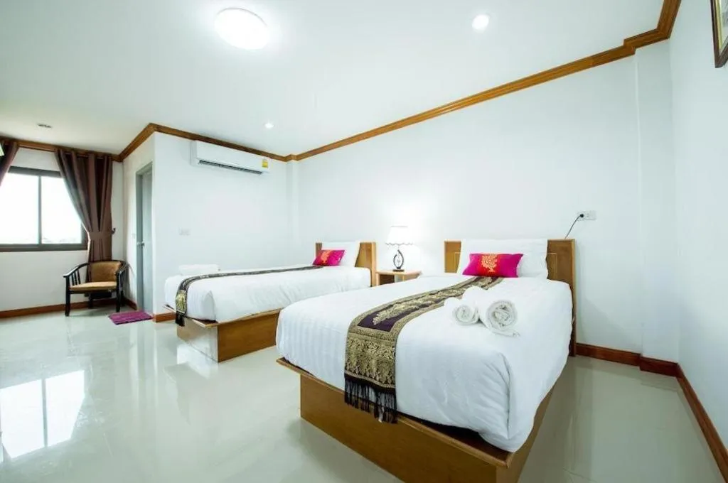 Bed in Thatphanom View Hotel Nakhon