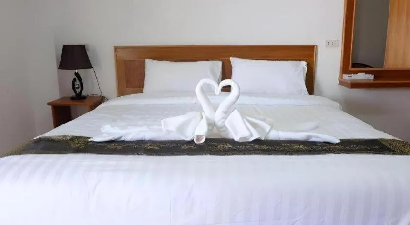 Bed in Thatphanom View Hotel Nakhon