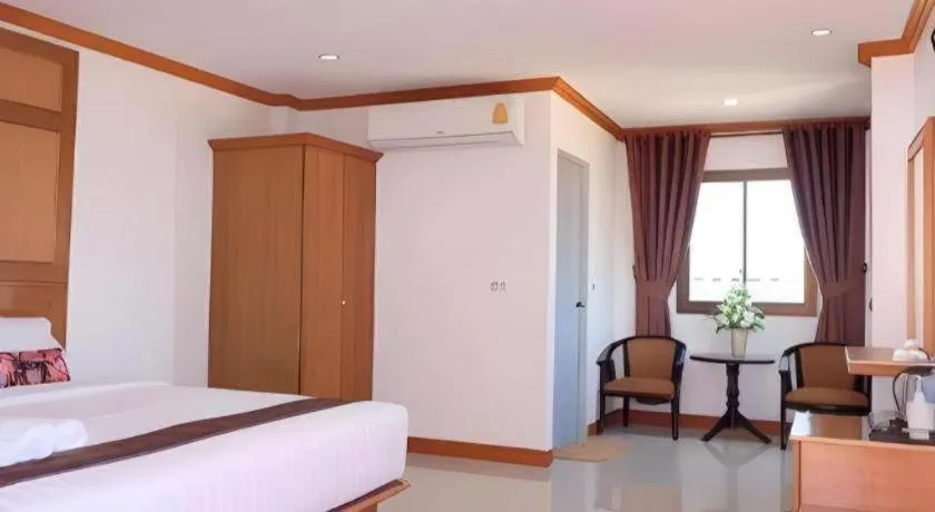 Bed in Thatphanom View Hotel Nakhon