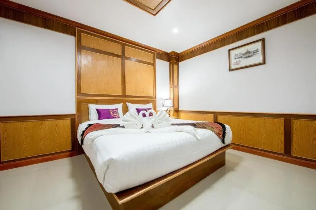 Bed in Thatphanom View Hotel Nakhon Bed in Thatphanom View Hotel Nakhon