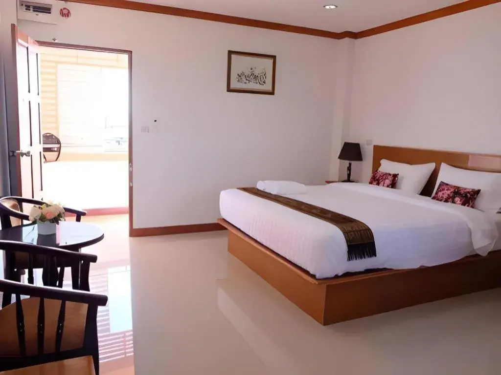 Bed in Thatphanom View Hotel Nakhon Bed in Thatphanom View Hotel Nakhon
