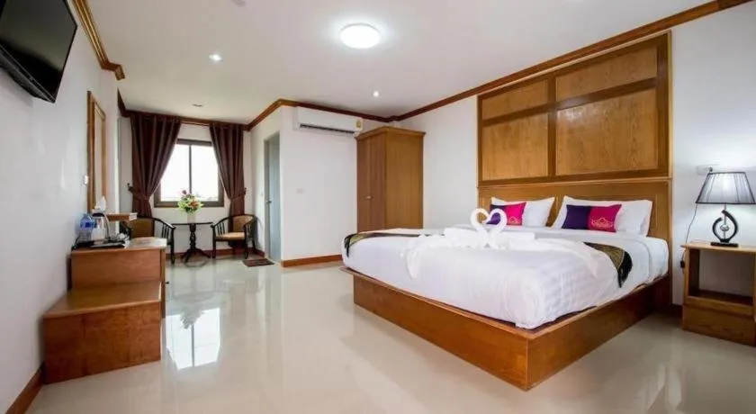 Bed in Thatphanom View Hotel Nakhon