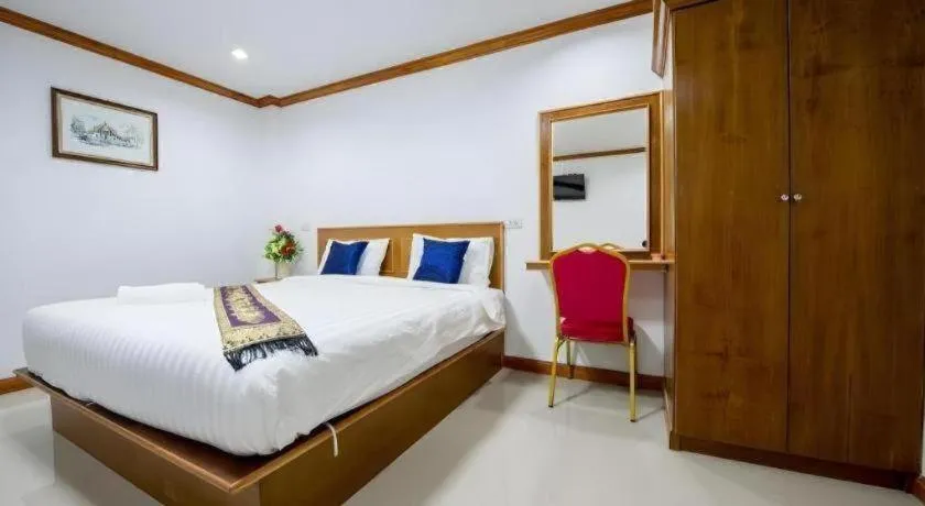 Bed in Thatphanom View Hotel Nakhon