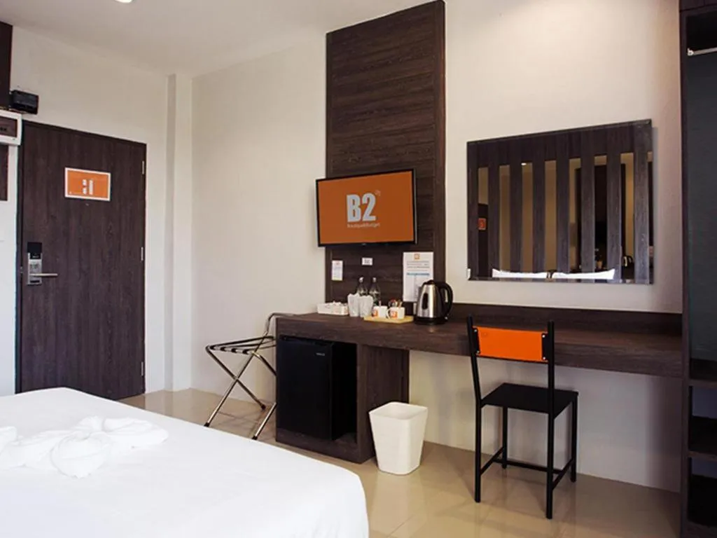 Bed in B2 Buriram Boutique and Budget Hotel