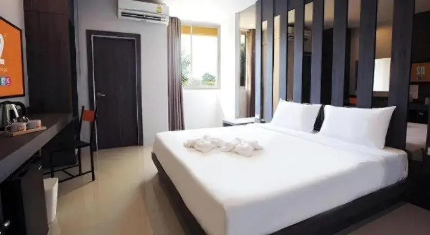 Bed in B2 Buriram Boutique and Budget Hotel Bed in B2 Buriram Boutique and Budget Hotel