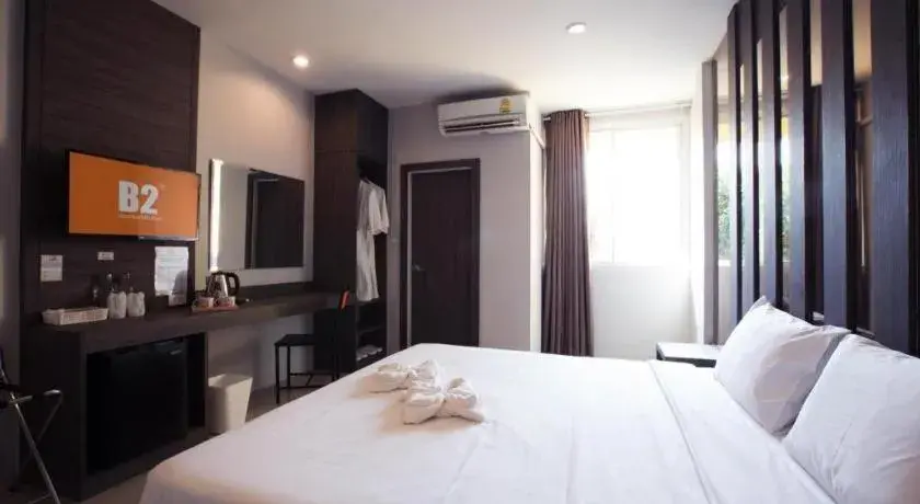Bed in B2 Buriram Boutique and Budget Hotel Bed in B2 Buriram Boutique and Budget Hotel