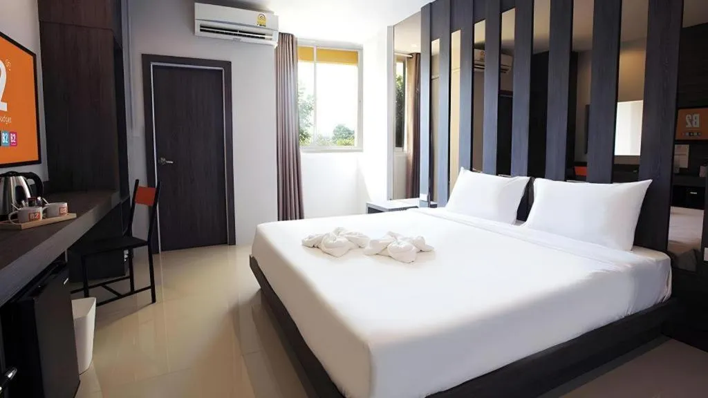 Bed in B2 Buriram Boutique and Budget Hotel