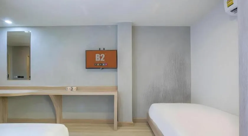 Bed in B2 Buriram Boutique and Budget Hotel