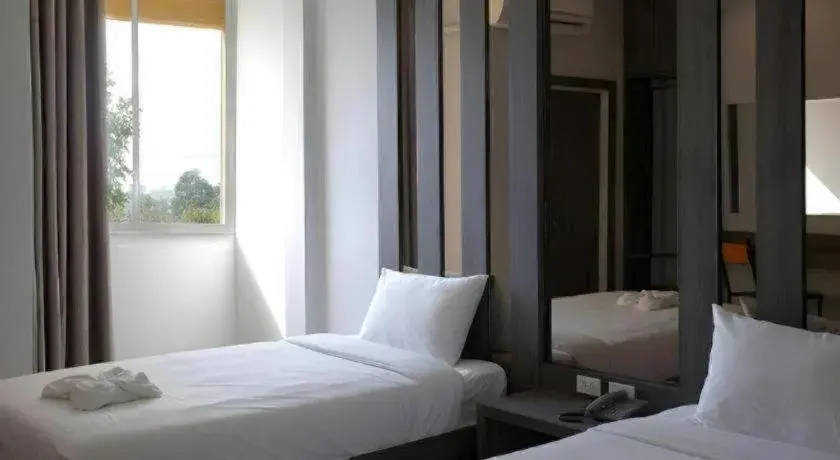 Bed in B2 Buriram Boutique and Budget Hotel Bed in B2 Buriram Boutique and Budget Hotel
