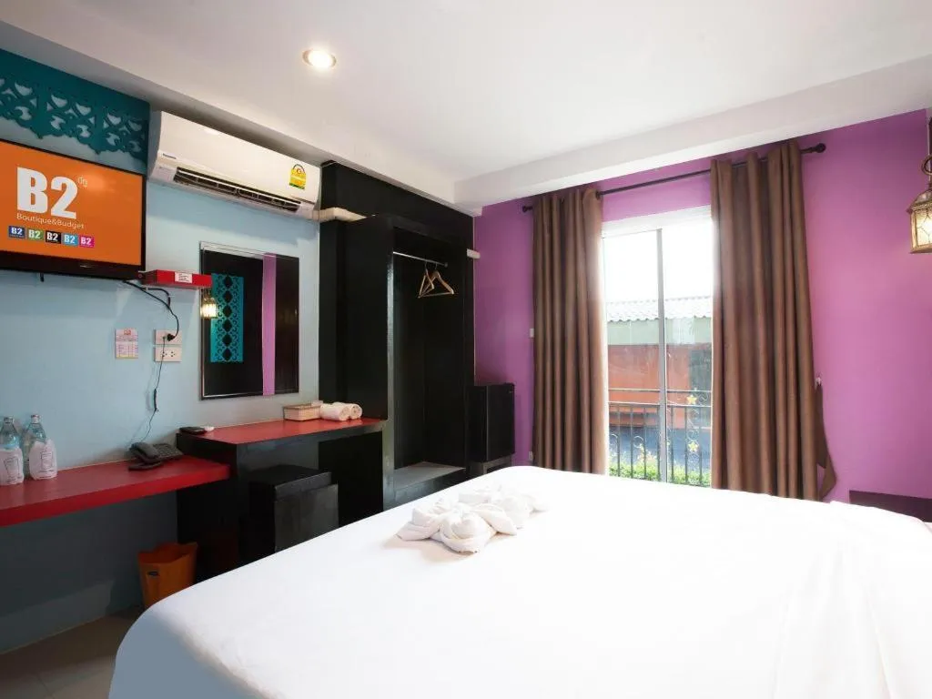 Bed in B2 Buriram Boutique and Budget Hotel