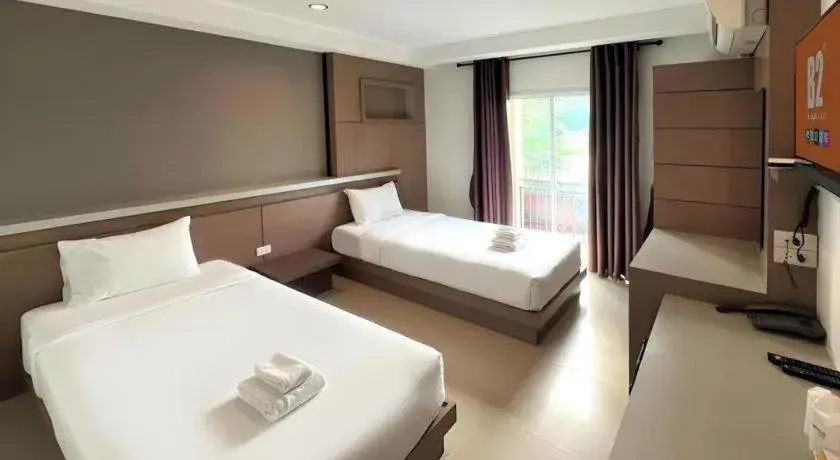 Bed in B2 Buriram Boutique and Budget Hotel Bed in B2 Buriram Boutique and Budget Hotel